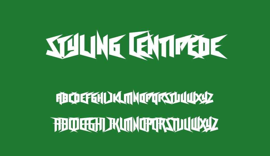 Freestyling Centipede font