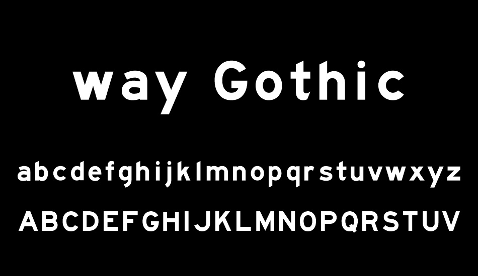 Freeway Gothic font