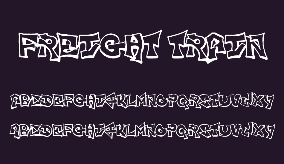 Freight Train Gangsta font
