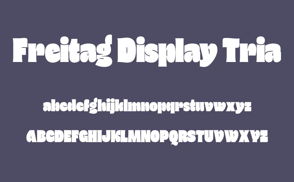 Freitag Display font