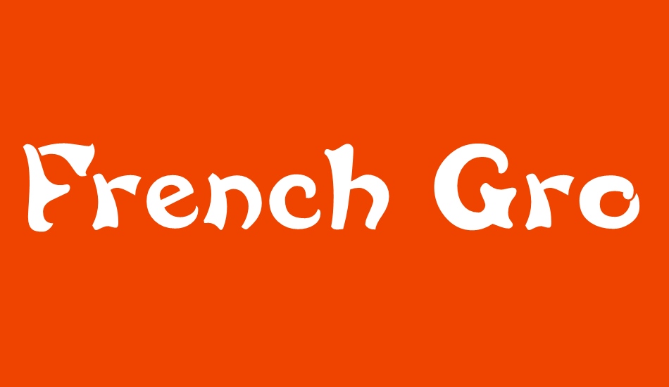 French Grotesque font big