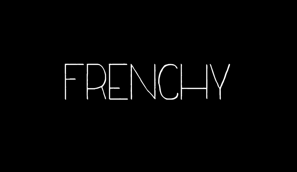 Frenchy font big