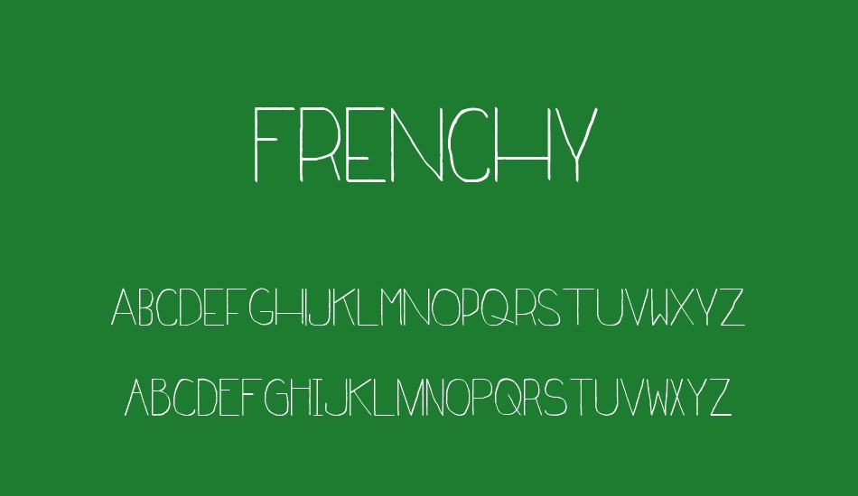 Frenchy font