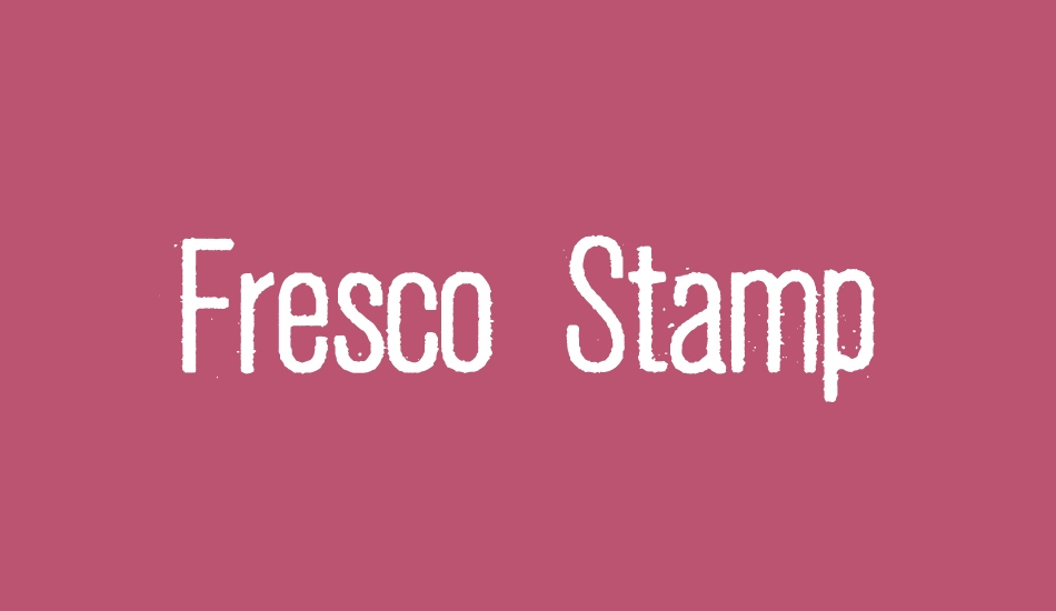 Fresco Stamp font big