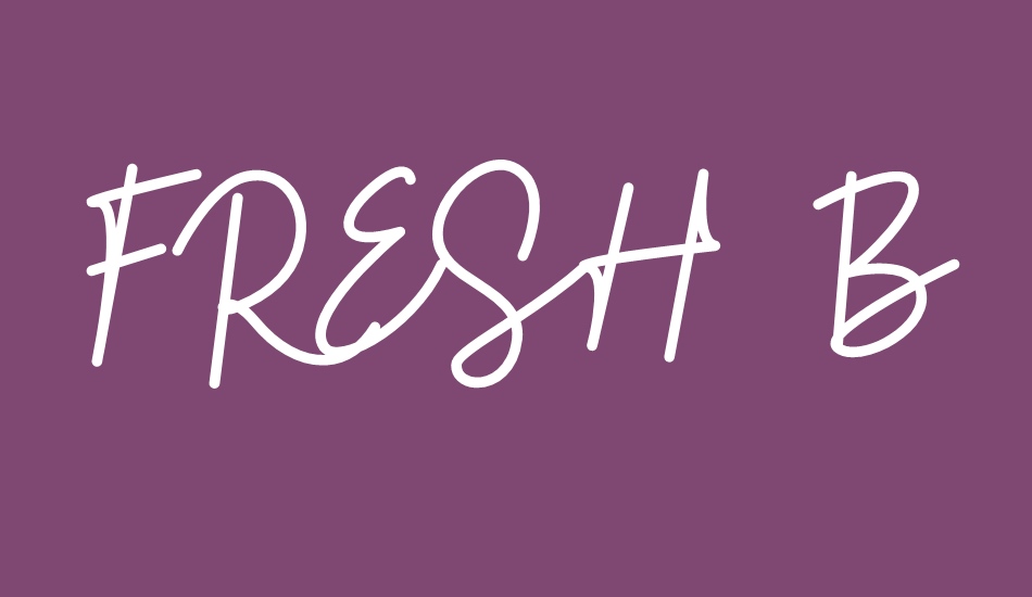 FRESH BERRIES Script FREE font big