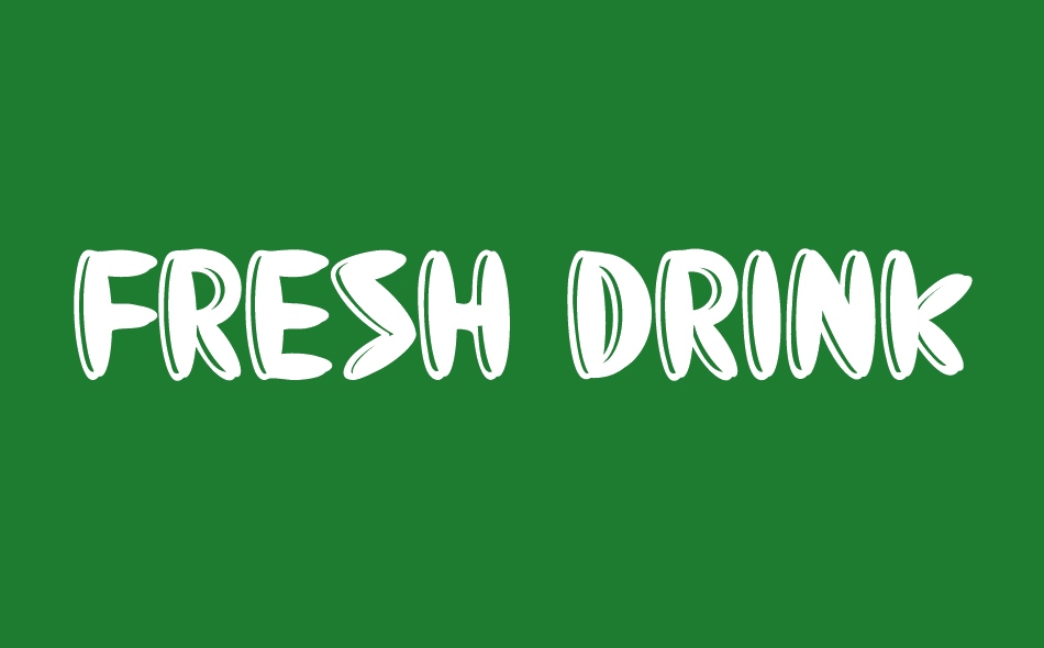 Fresh Drink font big