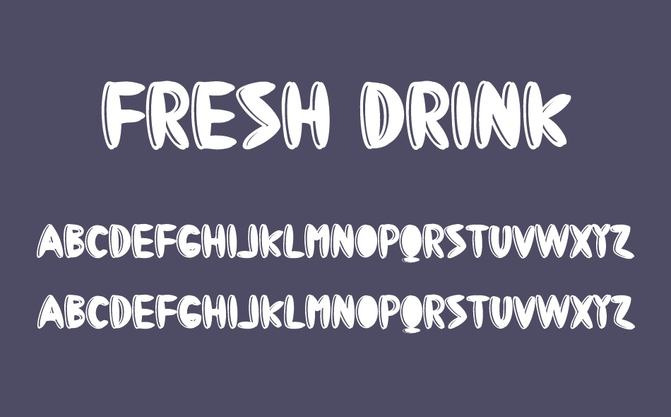 Fresh Drink font