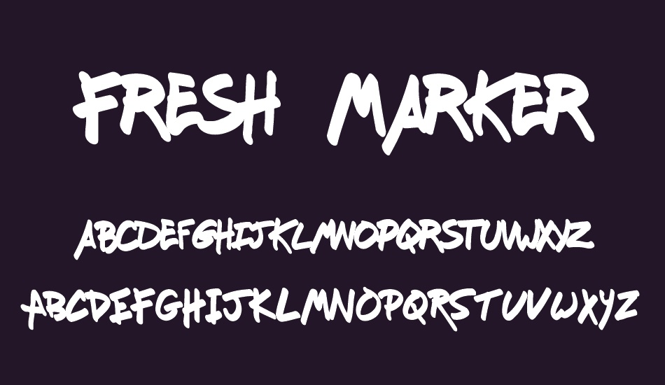 Fresh Marker font