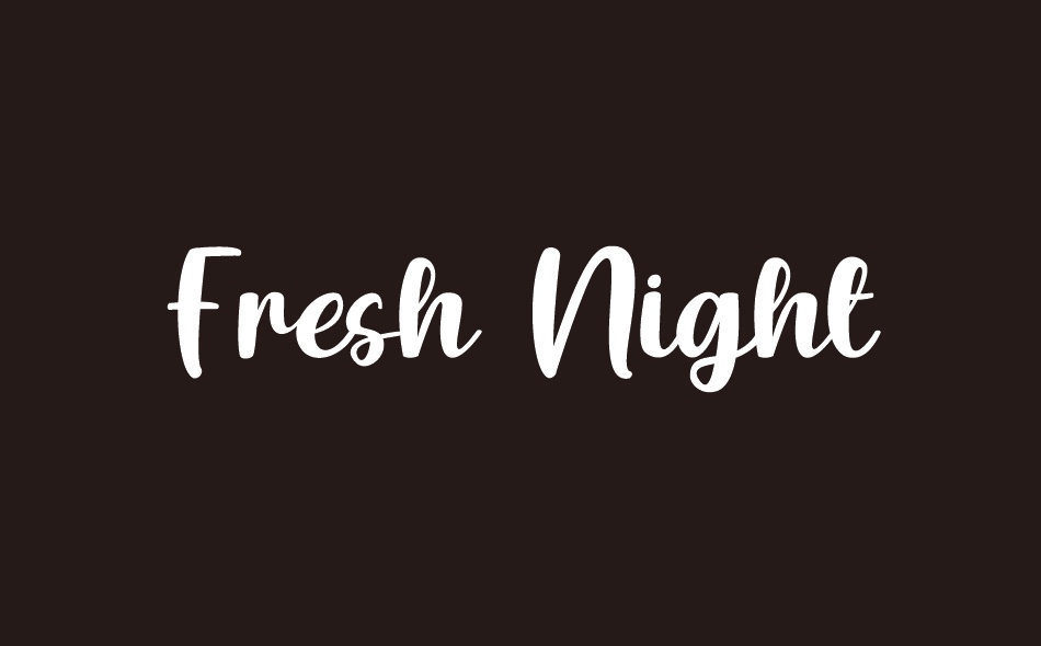 Fresh Night font big