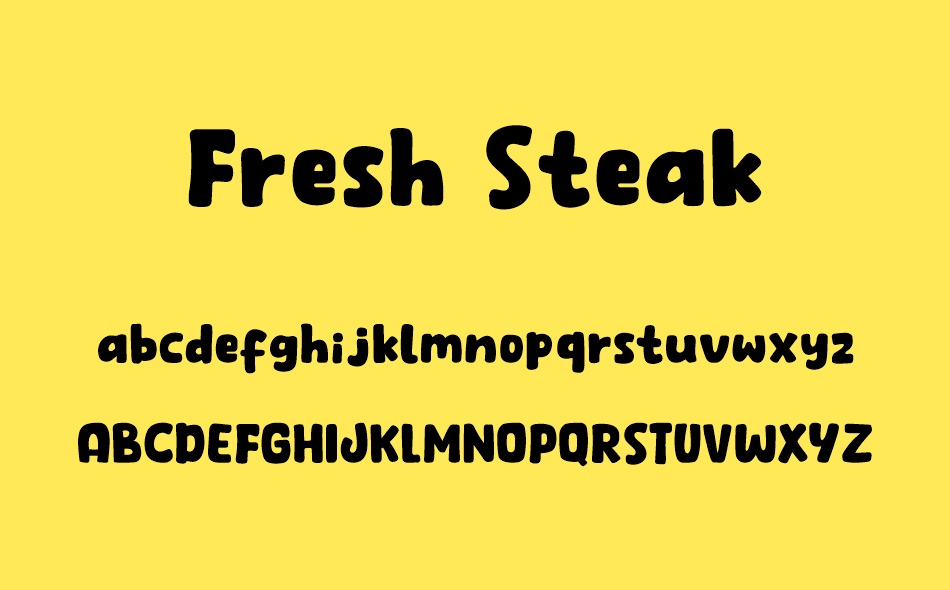 Fresh Steak font