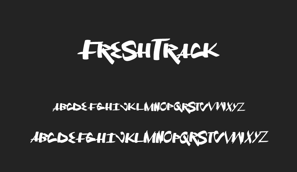 FreshTrack font