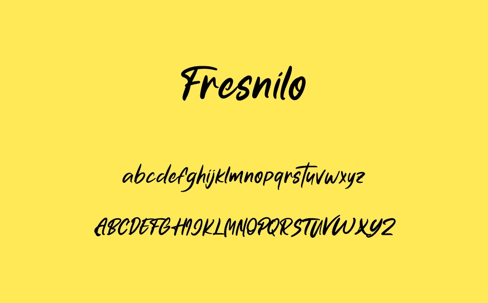 Fresnilo font