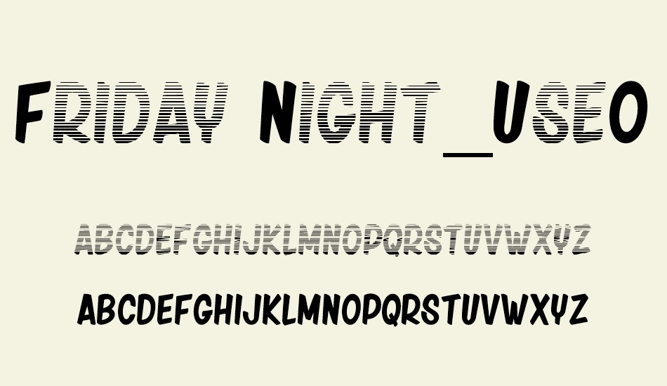 friday-night-personaluseonly font