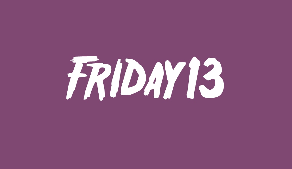 Friday13 font big