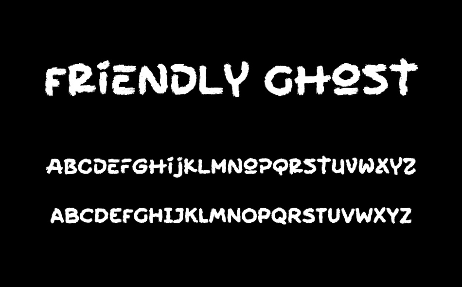 Friendly Ghost font
