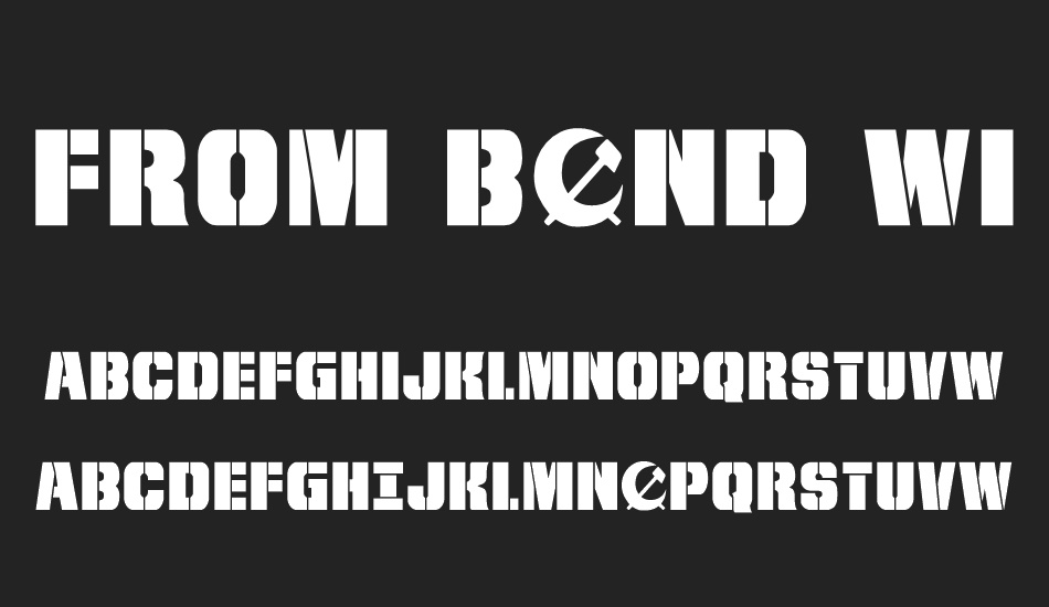 From BOND With Love font