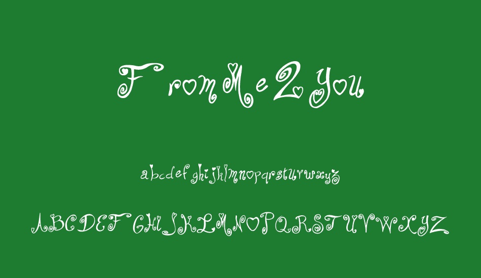 From Me 2 You font