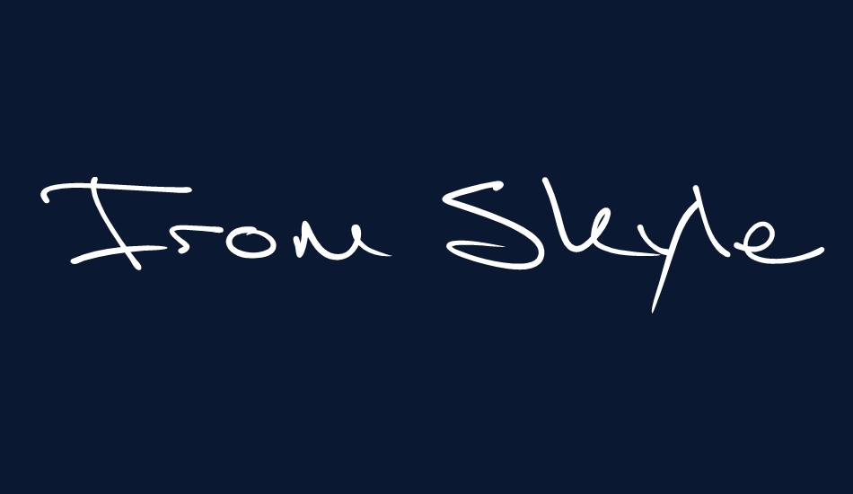 From Skyler PERSONAL USE ONLY font big