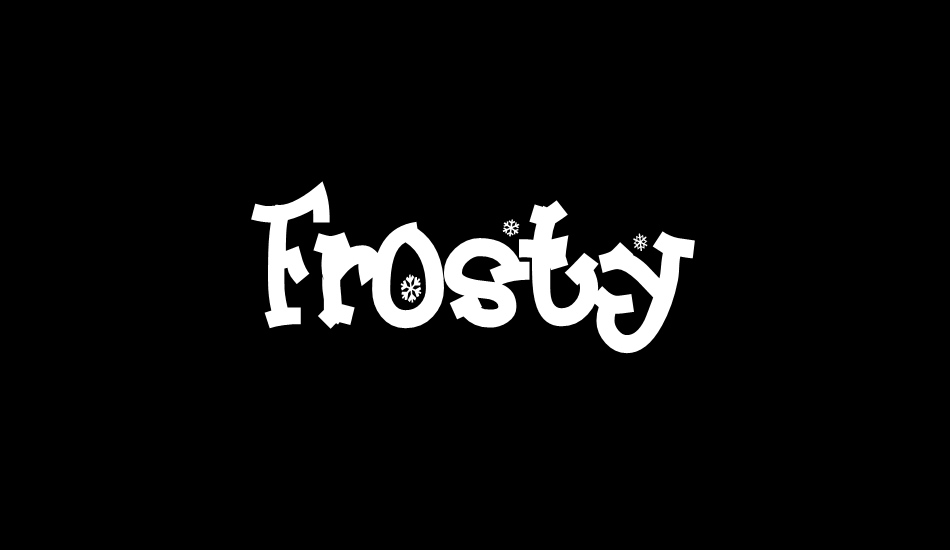Frosty font big