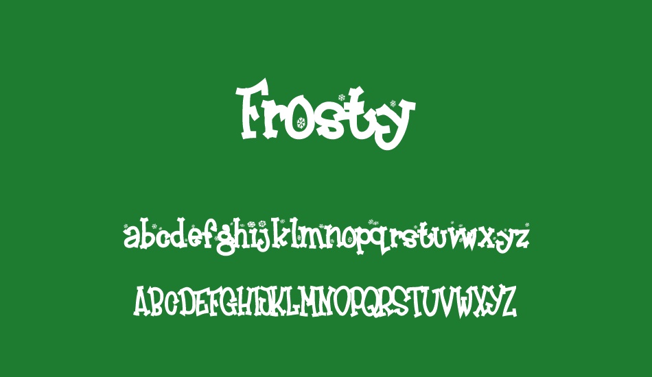 Frosty font