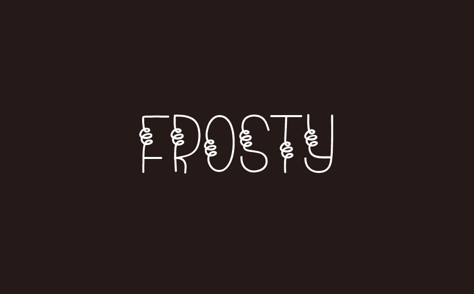 Frosty font big
