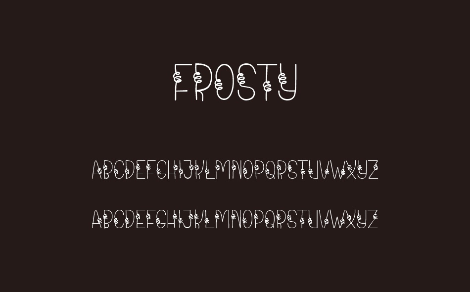 Frosty font