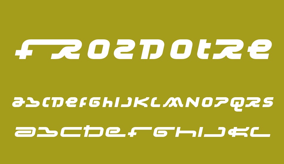 Frozdotre font