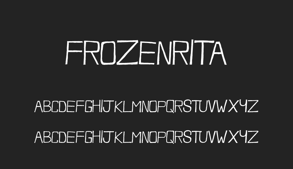FrozenRita font