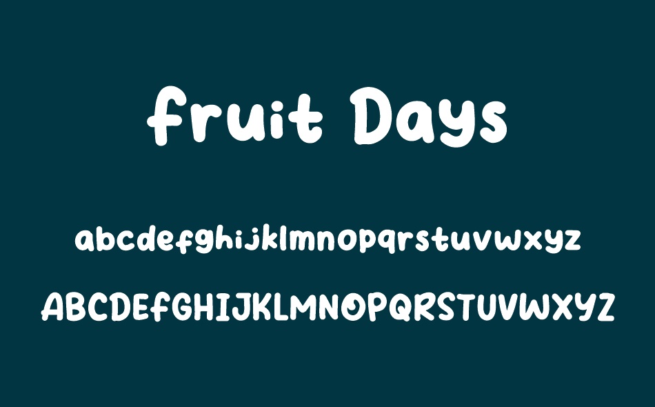 Fruit Days font