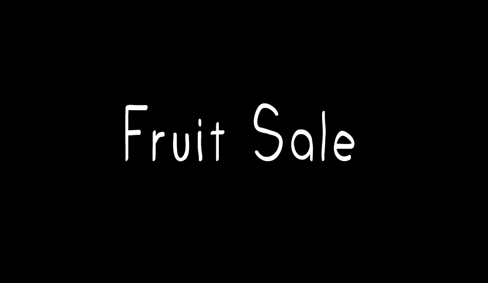 Fruit Sale font big