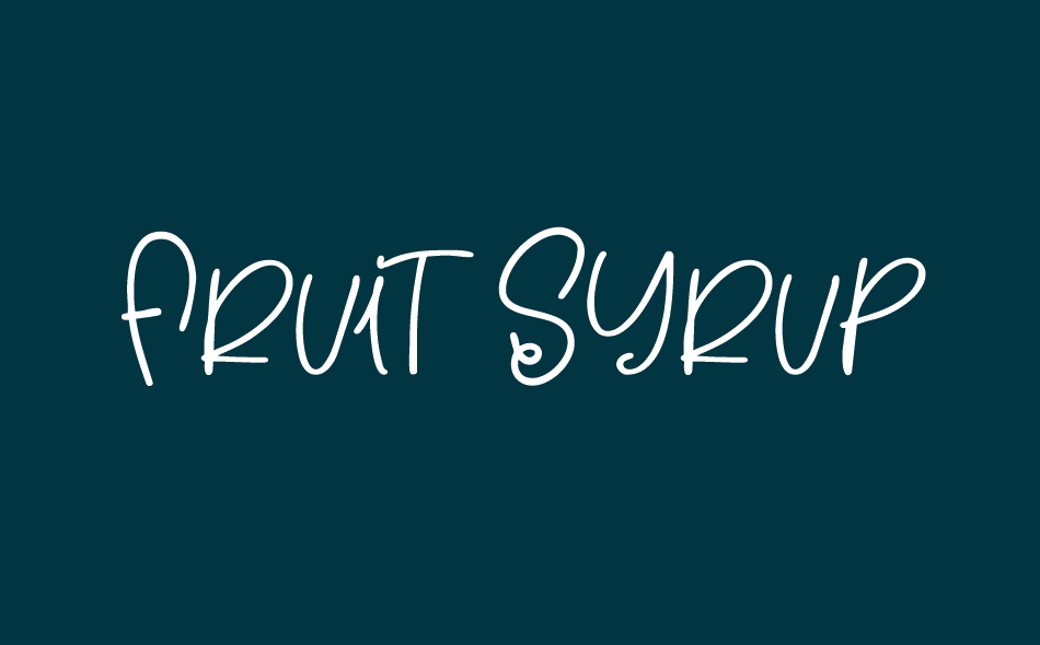 Fruit Syrup font big