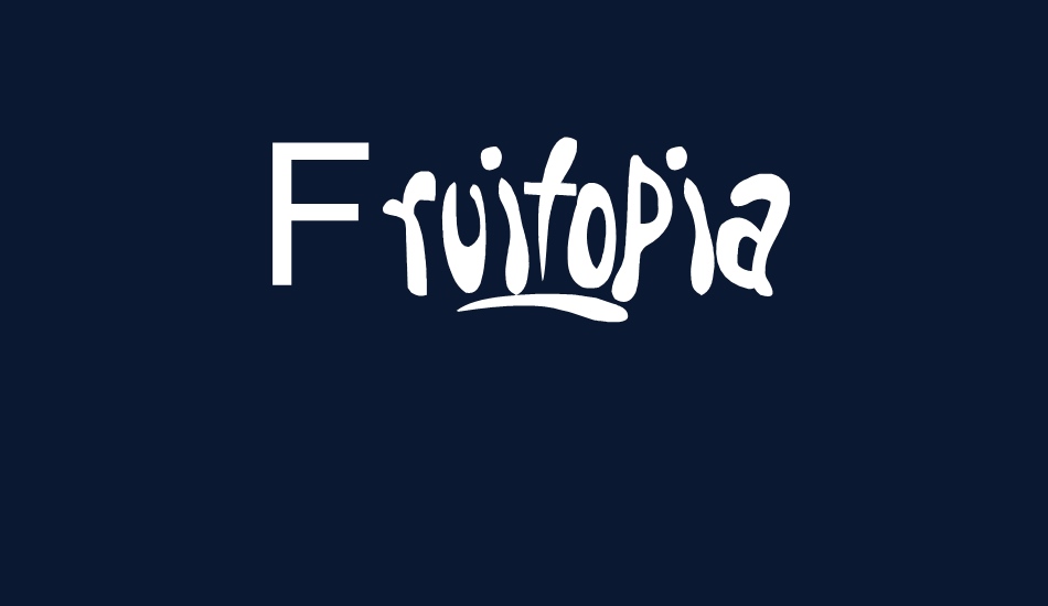 Fruitopia font big