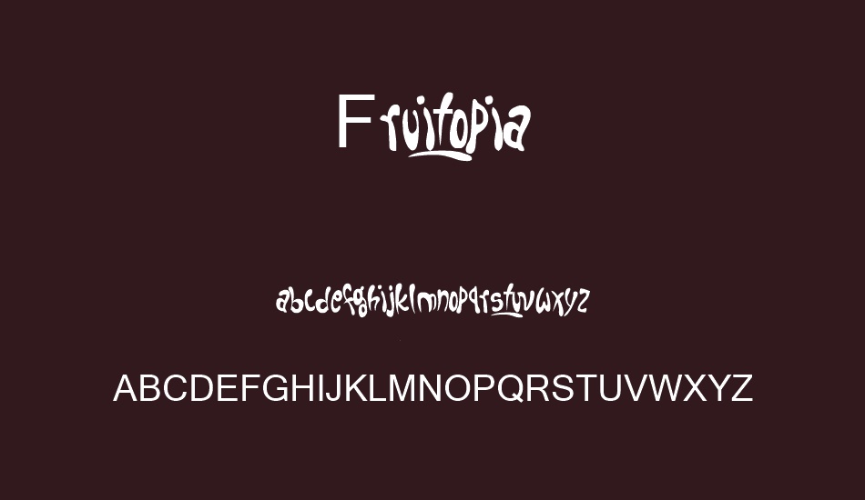 Fruitopia font