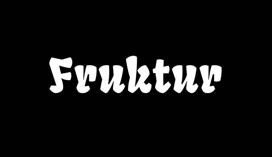 Fruktur font big