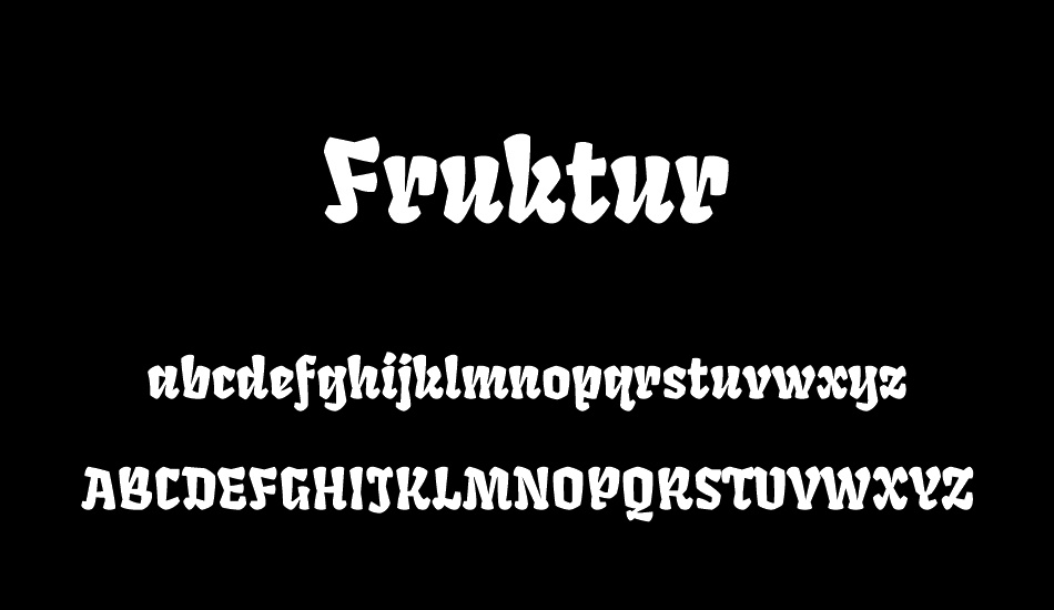 Fruktur font