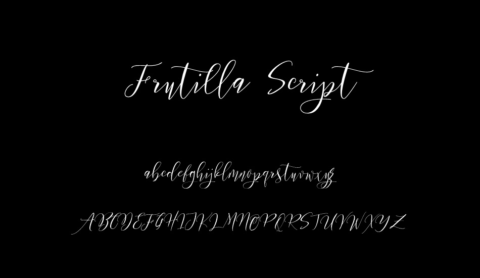 Frutilla Script font