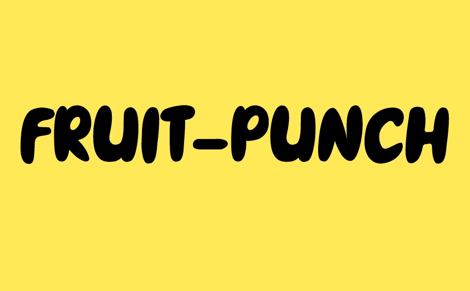 Fruit Punch font big