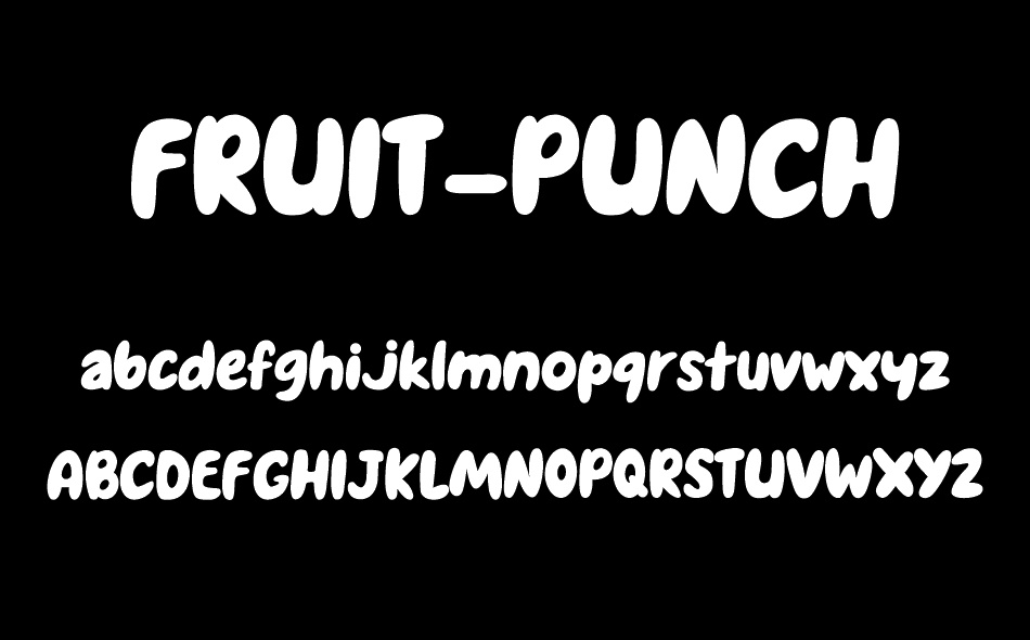 Fruit Punch font