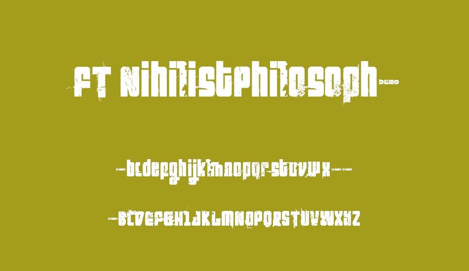 FT NihilistPhilosophy font