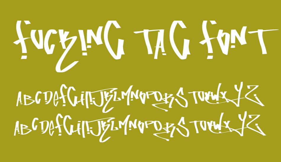 fucking tag font font