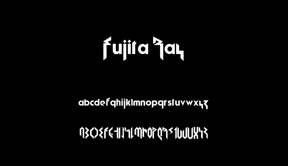 Fujita Ray font