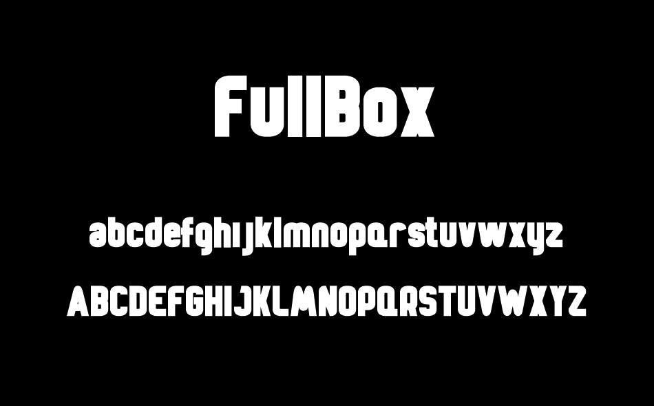 Full Box font