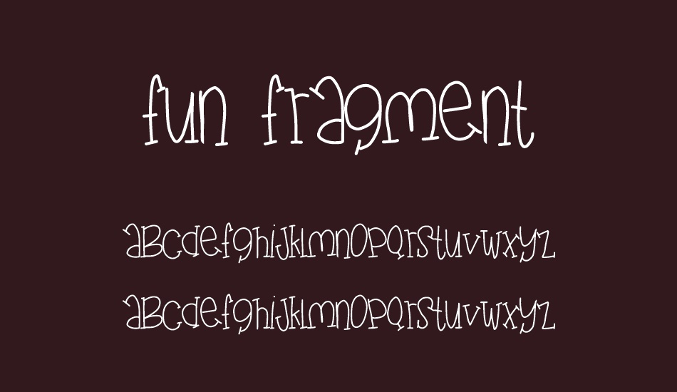 fun fragment font