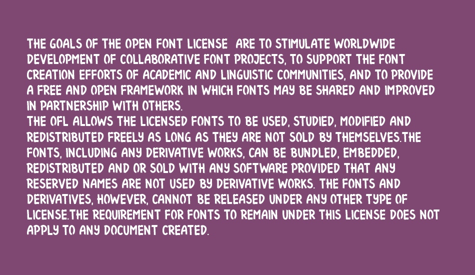Funbold font 1