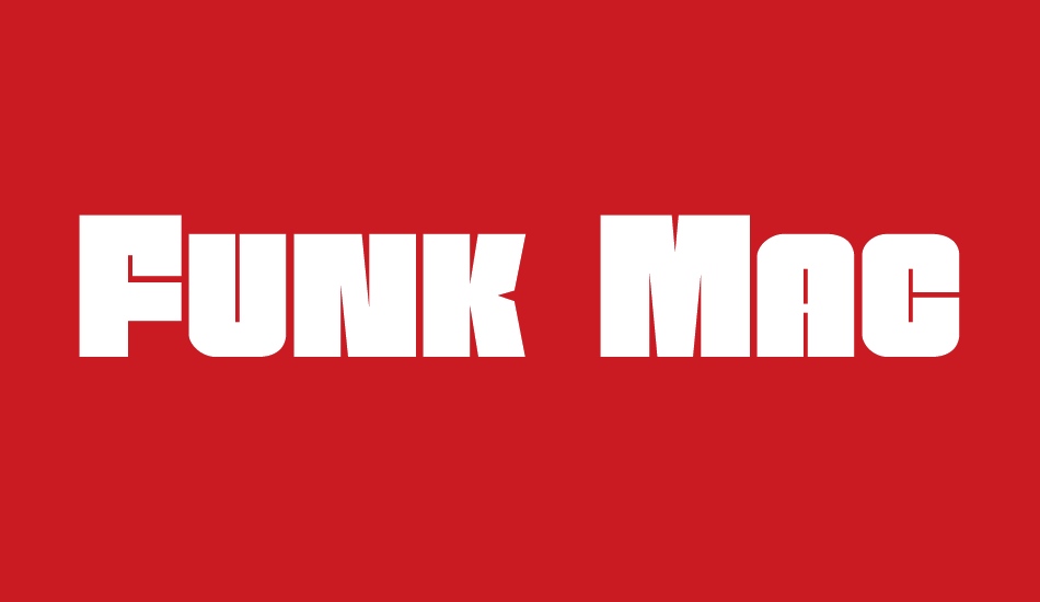 Funk Machine font big