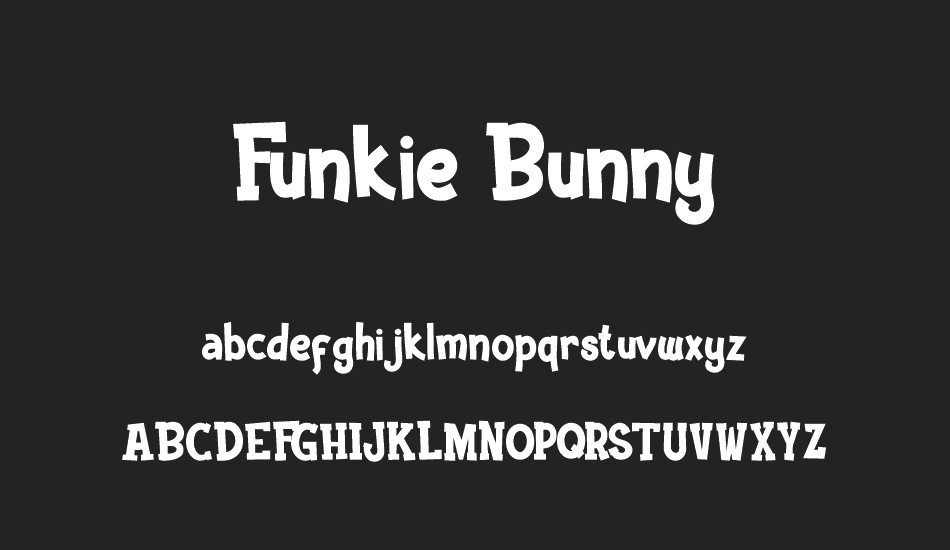 Funkie Bunny font