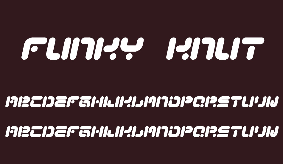 Funky Knut font