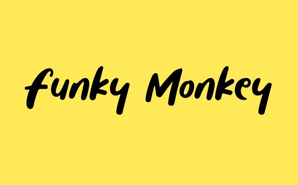 Funky Monkey font big