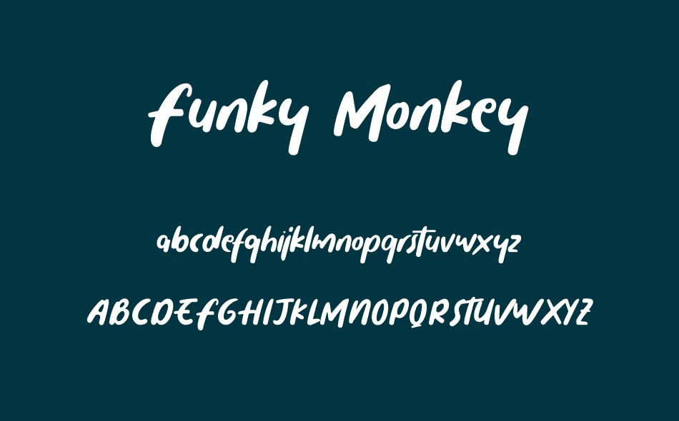 Funky Monkey font