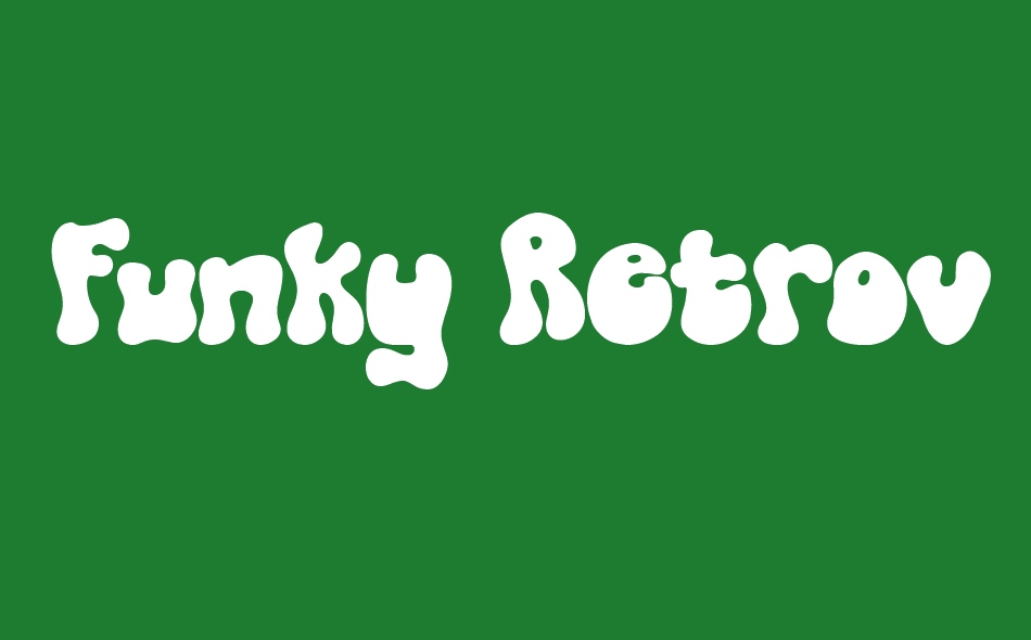 Funky Retrovy font big